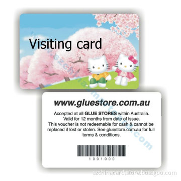 High quality round corner plastic visiting card